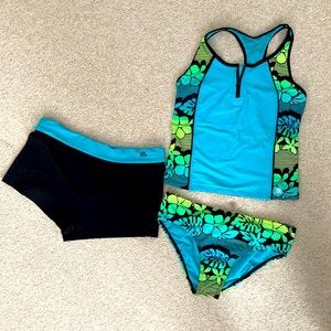 3 piece ZeroXposur Tankini Swimsuit